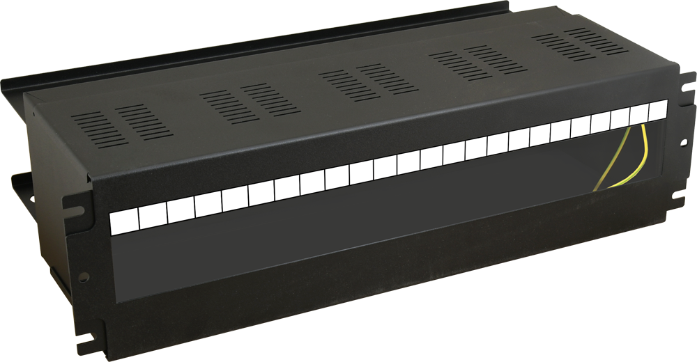 ARADIN2: Enclosure with a DIN rail for RACK cabinets, 24×S, 160mm deep