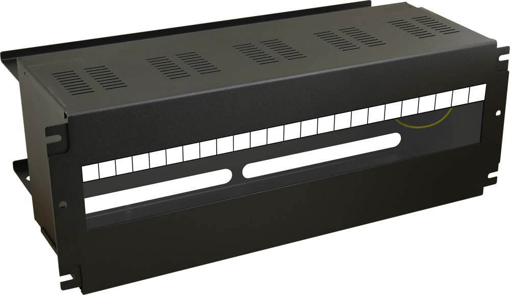ARADIN3: 4U enclosure with a DIN-TH35-24×S  rail for RACK 19″ cabinets