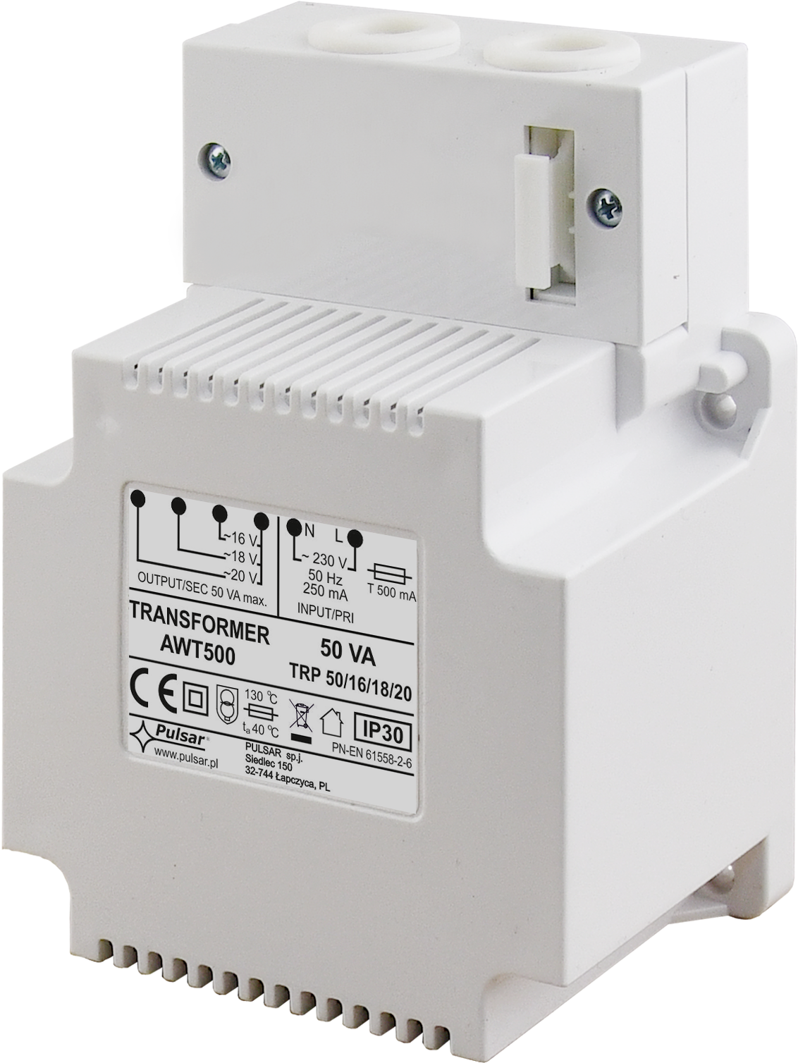 AWT500: Transformer TRP 50VA/16V/18V/20V