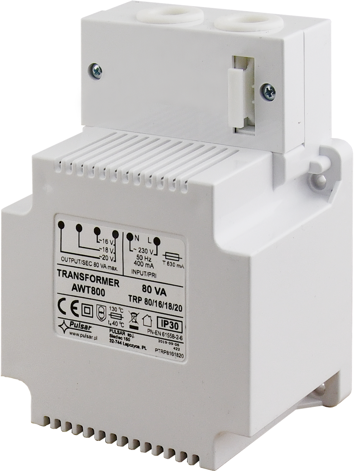 AWT800: Transformer TRP 80VA/16V/18V/20V