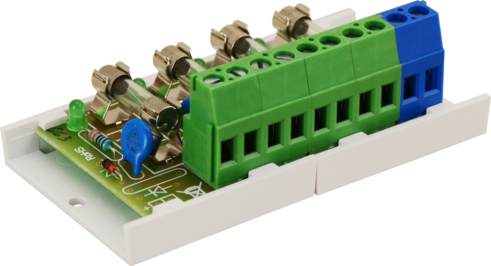 AWZ589: LB4/4×2A/2,5/FTA fuse module