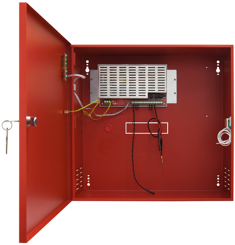 EN54C-3A28: EN54C 27,6V/3A/2×28Ah power supply for fire alarm systems