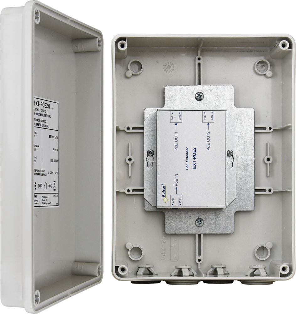 EXT-POE2H: Extender EXT-POE2 in hermetic enclosure