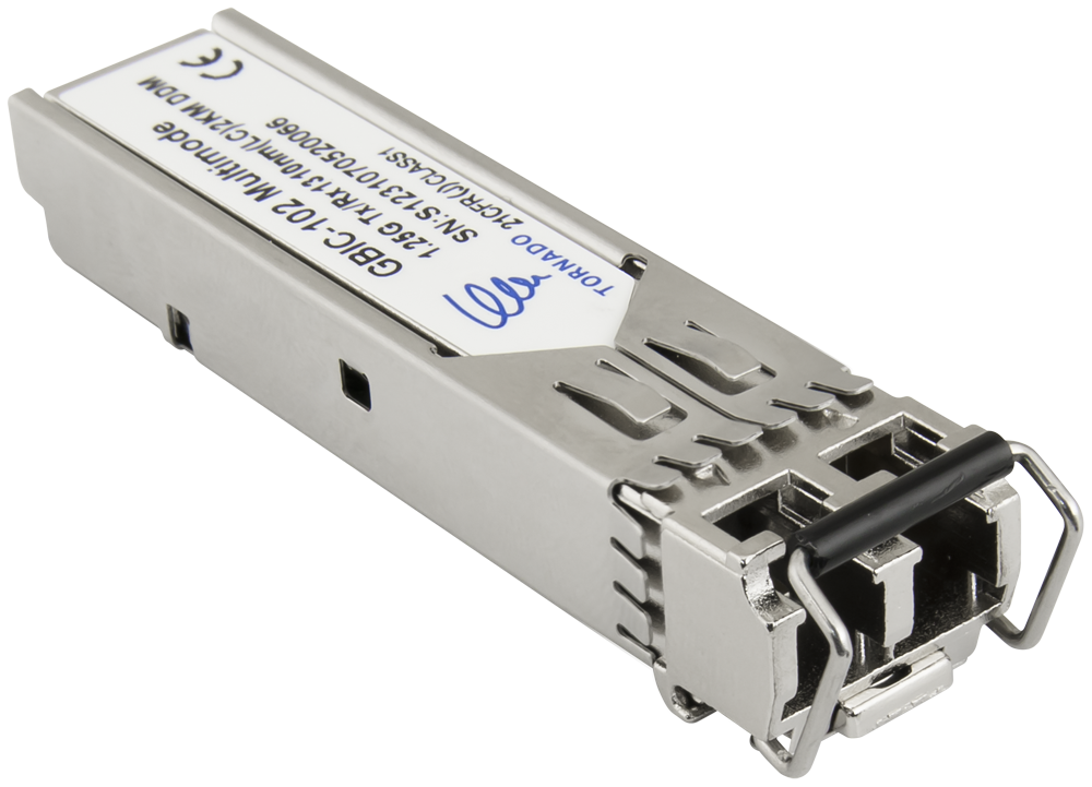 GBIC-102: SFP GBIC-102 module, multimode, 1.25G, Tx/Rx:1310, LC, 20KM, DDM (TORNADO)